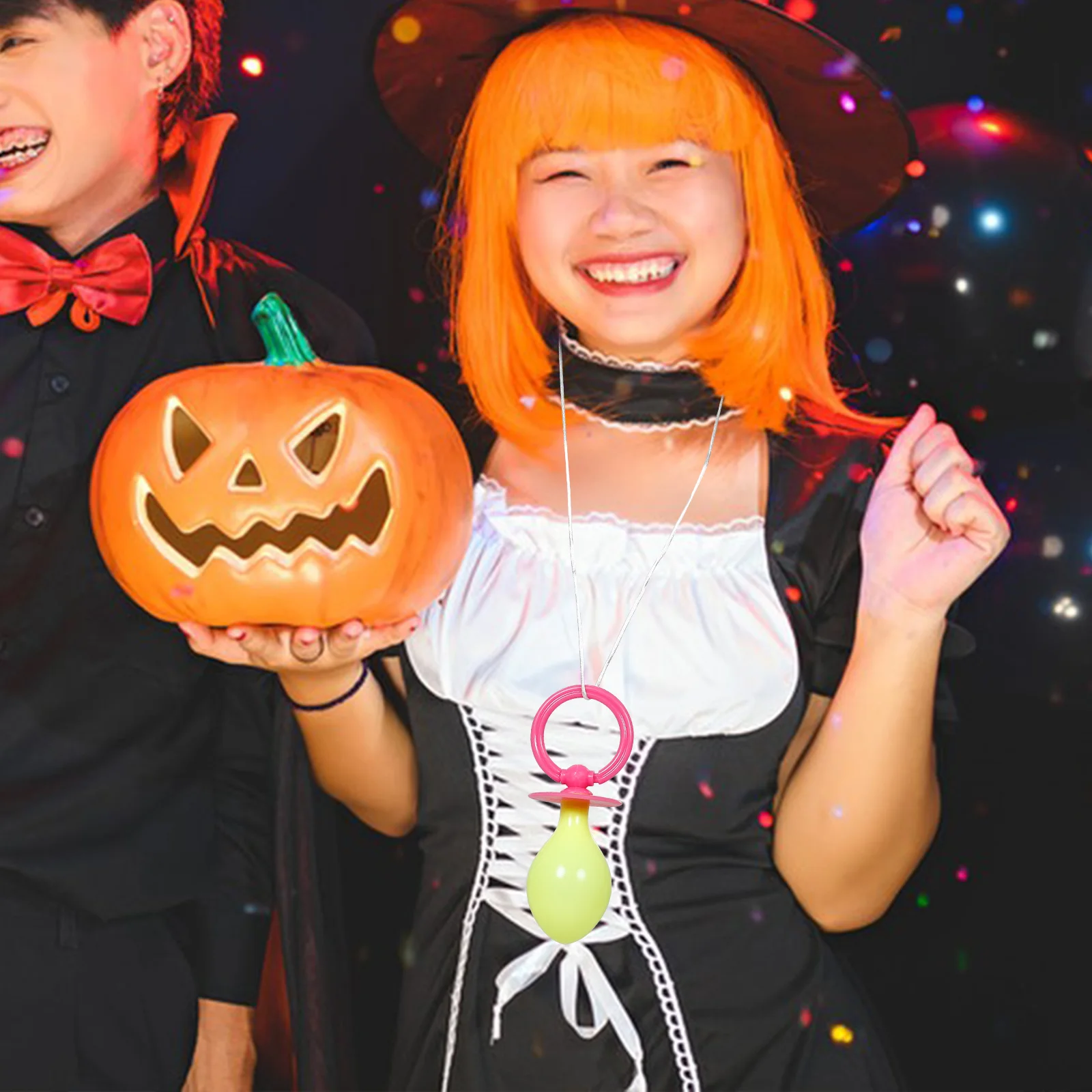 Garneck Ciuccio di Halloween oversize per cosplay, decorazione divertente per cabine fotografiche, grande ciuccio novità, accessorio per costume Jumbo Ciuccio A