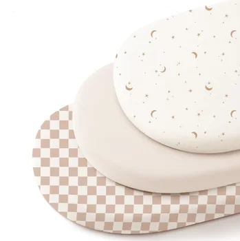 3 pz/lotto Morbido E Traspirante Mussola di Cotone Del Bambino Lenzuolo Per Culla Neonato Lenzuolo Universale di Colore Solido Neonati Culla Lenzuolo Piatto