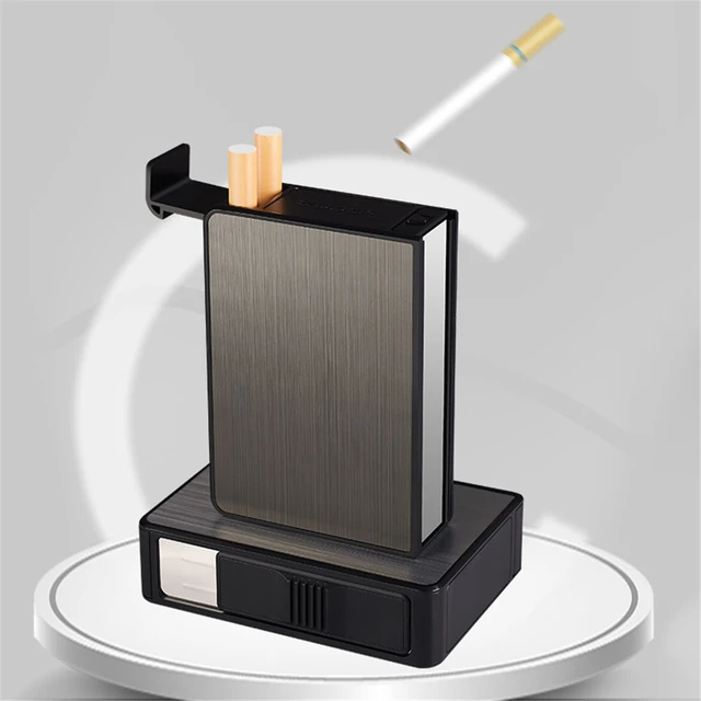 Cigarette Storage Box Creative Cigarette Case Separate 10PCS Cigarette Case  Portable Automatic Cigarette Holder Without Lighter