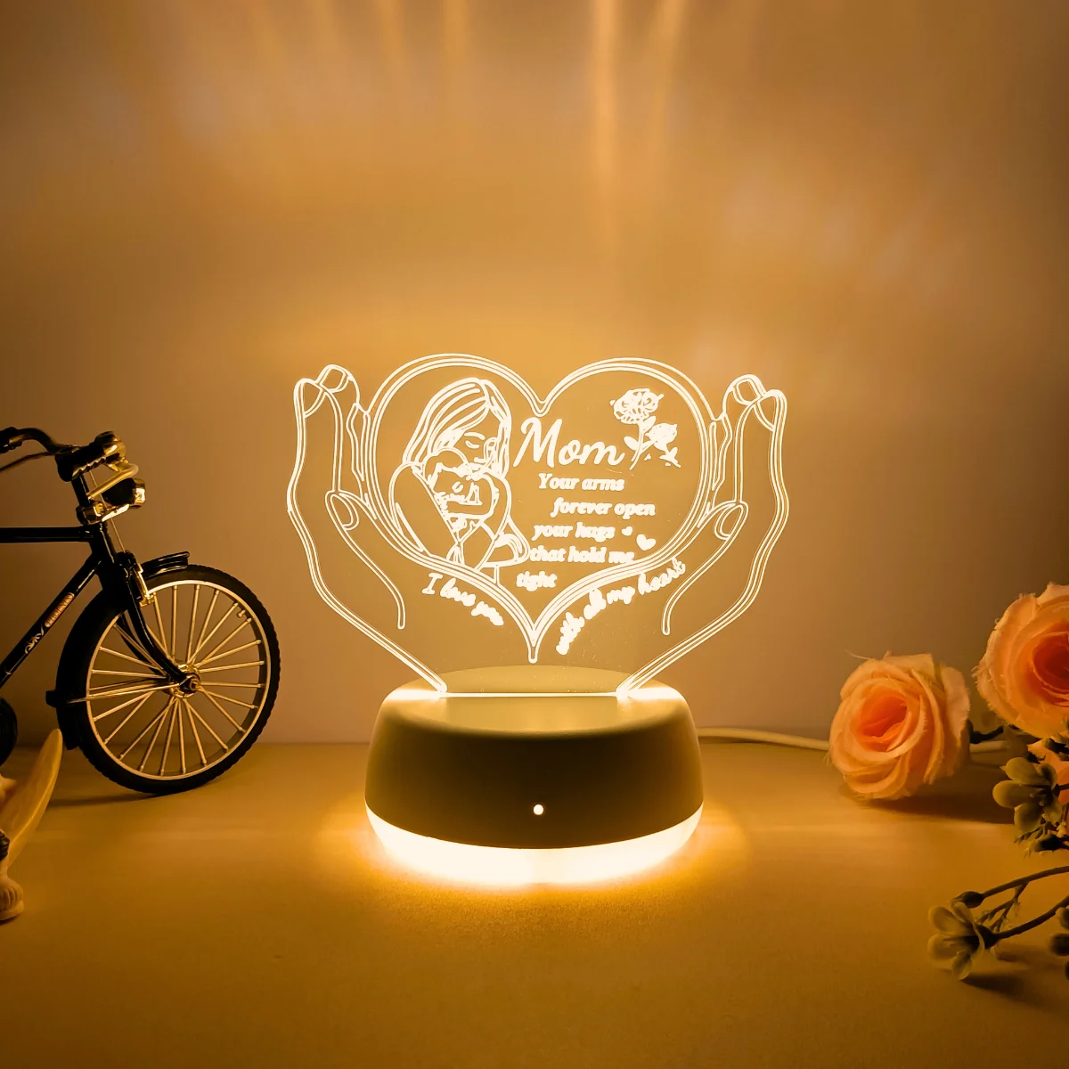 3D Illusion LED Lamp glowing night light