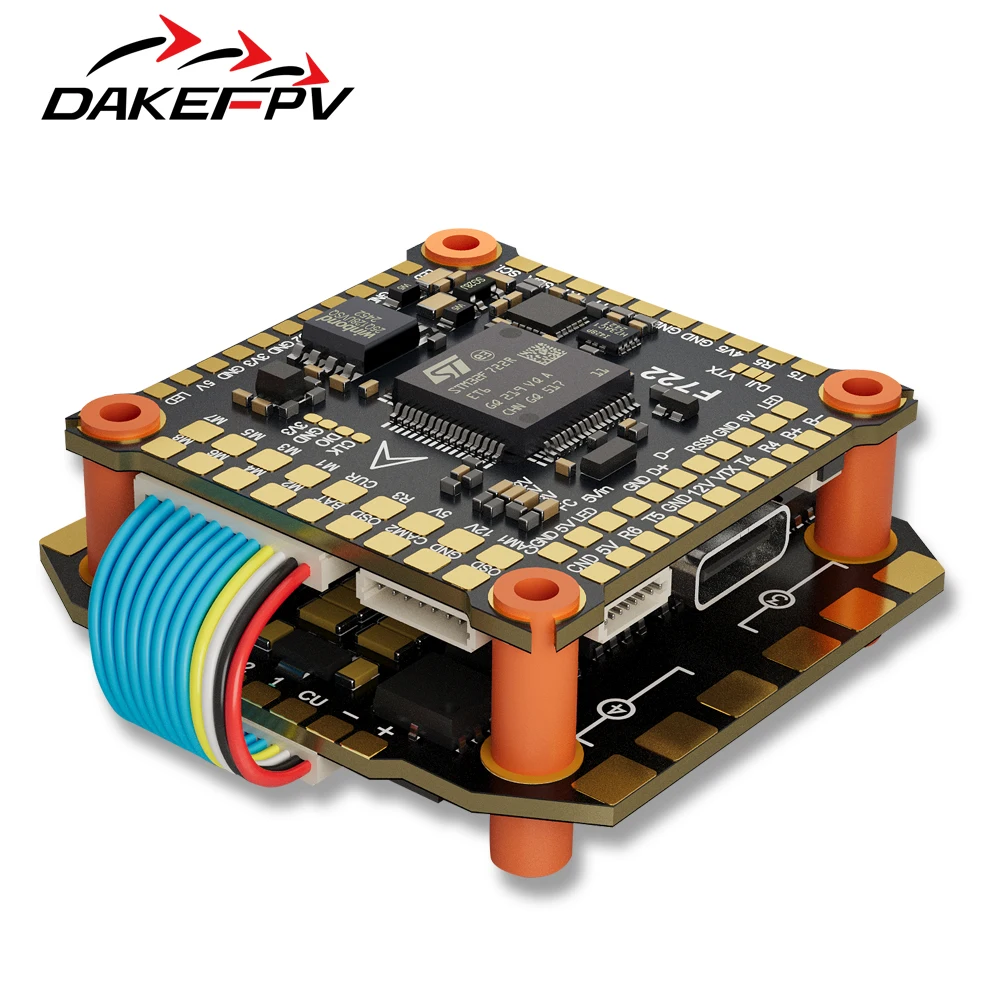 DAKEFPV F722 Stack 6S 55A - Contrôleur de Vol FPV