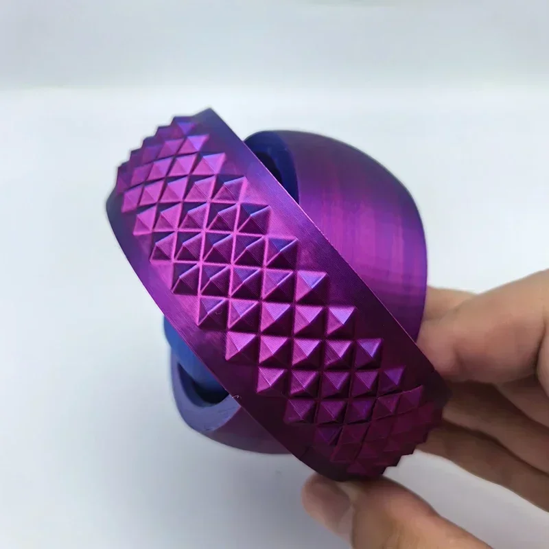 3D Printed Rotating Ball Toys O-Shaped Universal Fingertip Gyroscope Gravity Rotation Anxiety Relief Decompression Spiner Toys
