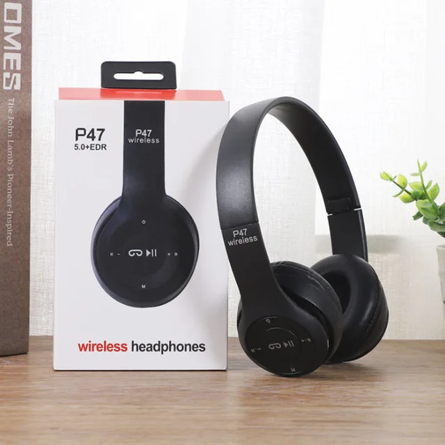 P47 Wireless bluetooth headphone With Mic Noise Cancelling Headsets Stereo Sound Earphones Sports Gaming Headphones Supports PC - Image 5