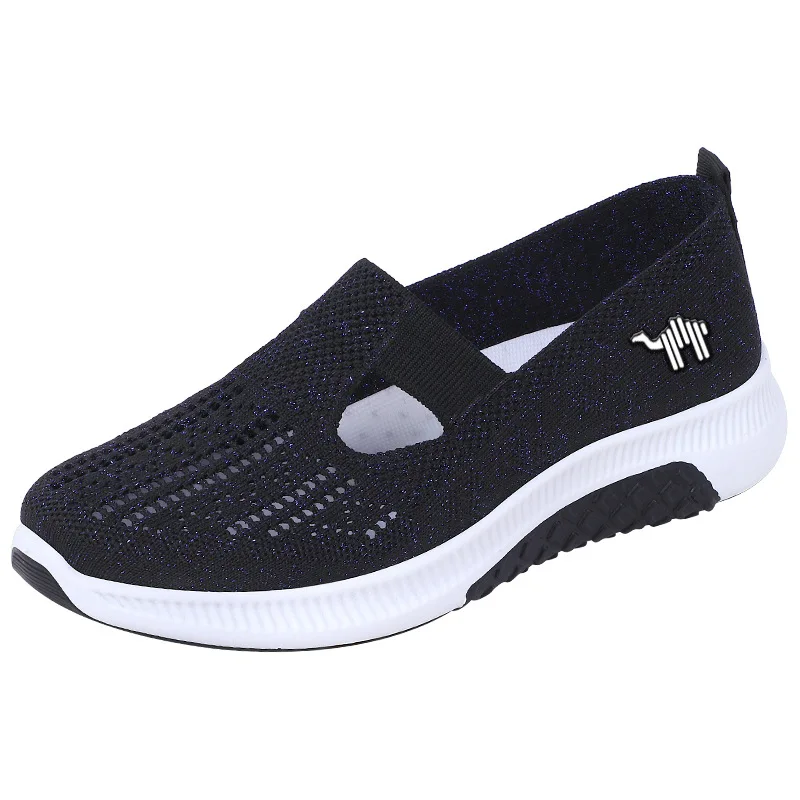 Cloth Shoes Women's Summer New Style Walking Shoes Soft Soled Soft Shoes Lightweight Comfortable Elderly Shoes Women's Shoes