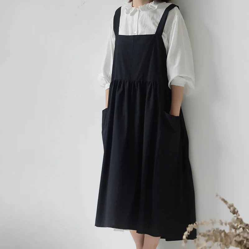 

Emmalu barista linen waterproof apron, black, 1 structure apron