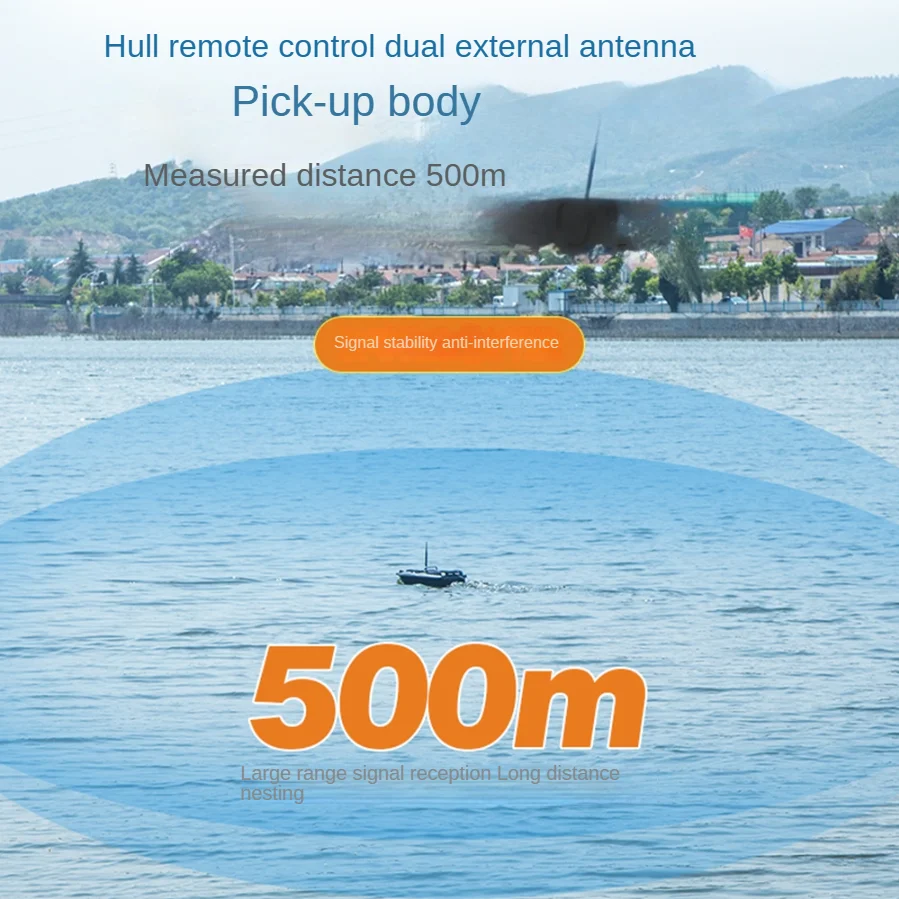 Chinese Fishing Tackle r GPS Intelligent Remote Control Bait Boat Can Be Located Remotely on Autopilot