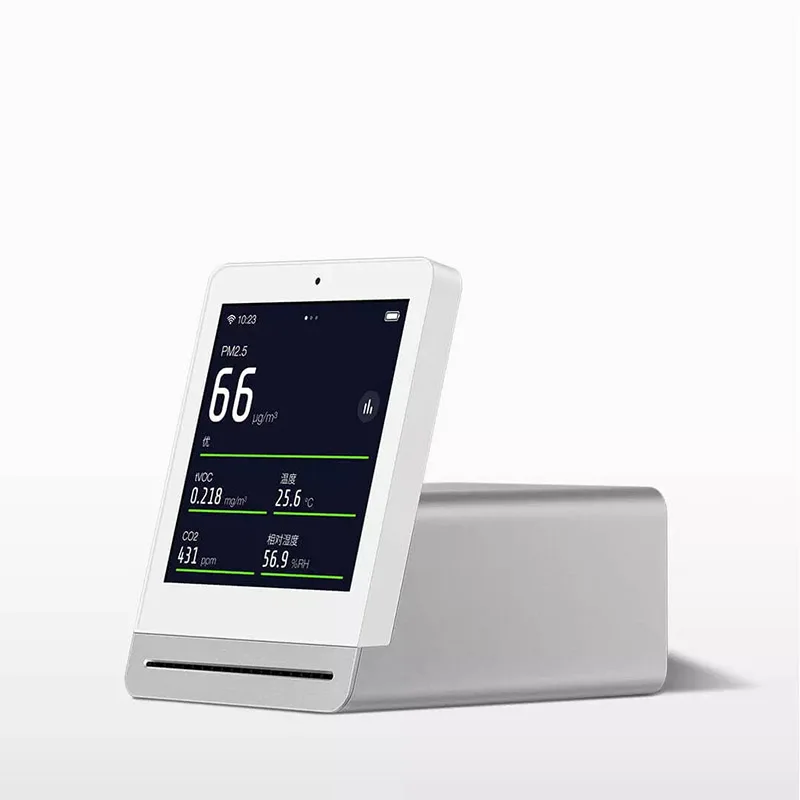 Xiaomi Youpin Qingping Air Detector Retina Touch IPS Screen CO2 PM2.5 Temperature Humidity Smoke Indoor Outdoor Monitor 