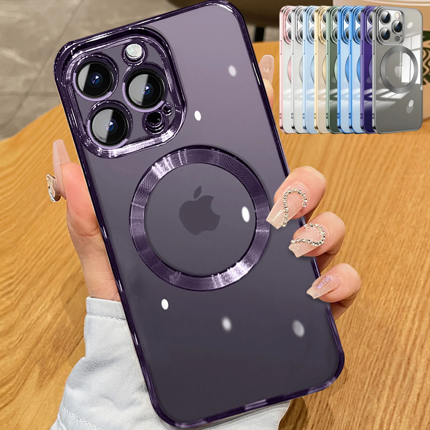 Per Apple Iphone 14 Pro Max 14 Plus 13 Pro 12 Pro Max Mag Custodia Protettiva Per Obiettivo Della Fotocamera Magnetica Sicura