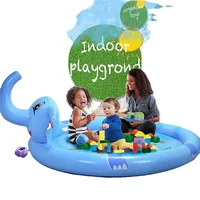 Polymères coordonnants pour enfants, jouets d'été, plage gonflable, coussin de pulvérisation d'eau, jeu de plein air, animaux de compagnie, piscine, enfants 4