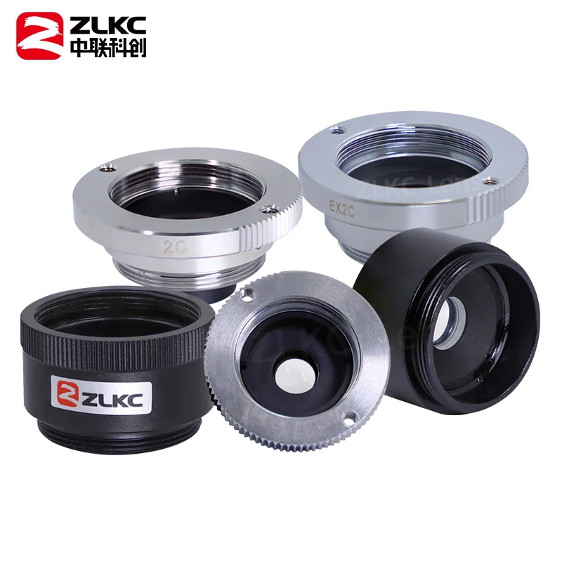 Zlkc-lupa Óptica Ex2c 1.5x 2x 2.5x 4x fa Lente Industrial c Montagem Teleconversor Visão Máquina tv Extender Zoom Câmera Cctv - Image 2