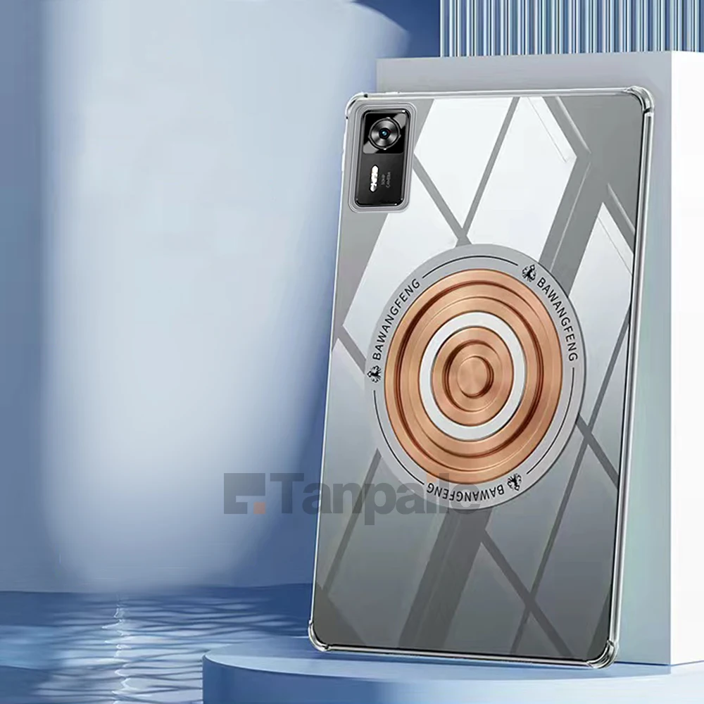 Enhanced Copper Tablet Cooling Case with Magnetic Heat Dissipation and Soft Clear Design