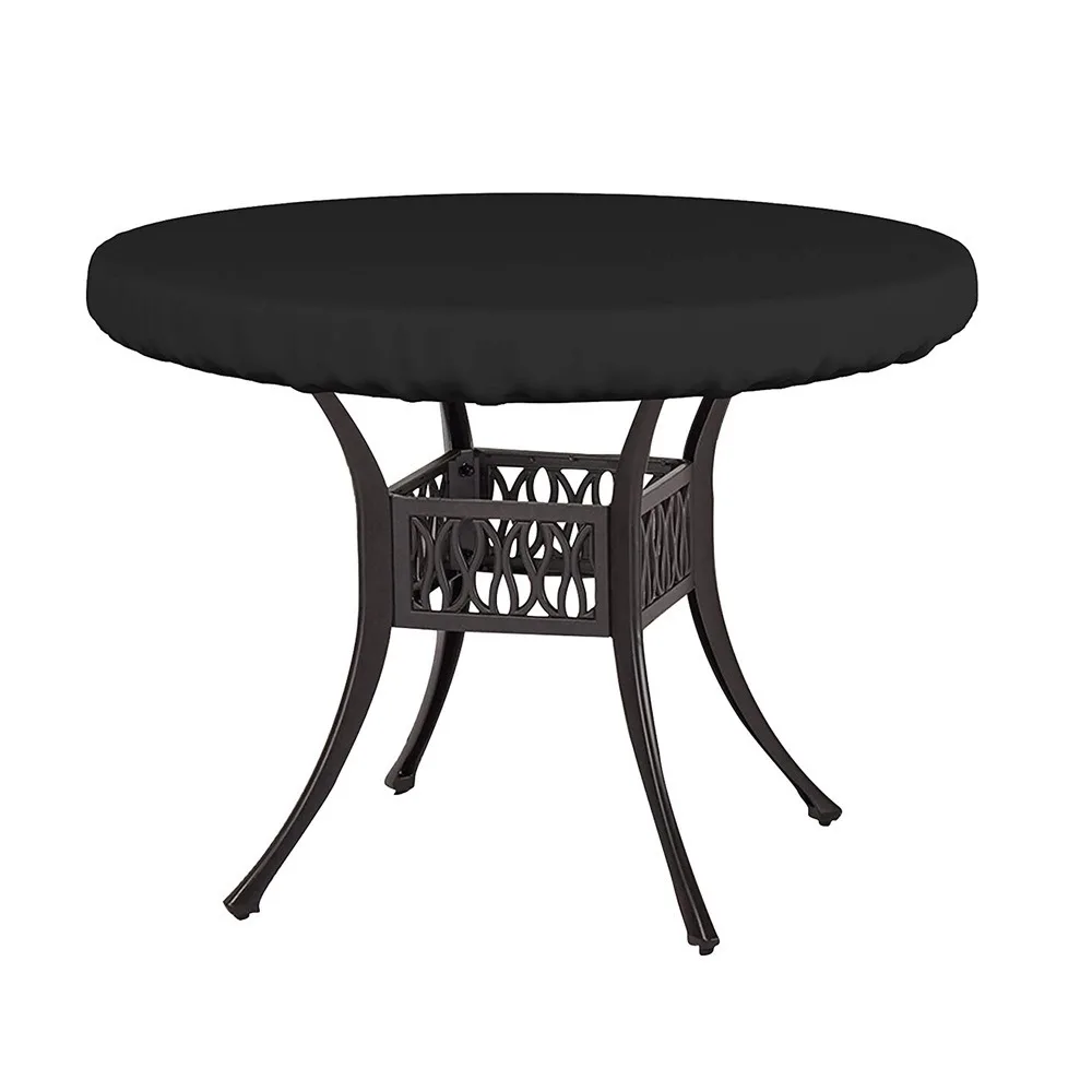 Premium Waterproof Round Table Outdoor Cover - Dustproof, Breathable, UV Resistant Garden Furniture Protection