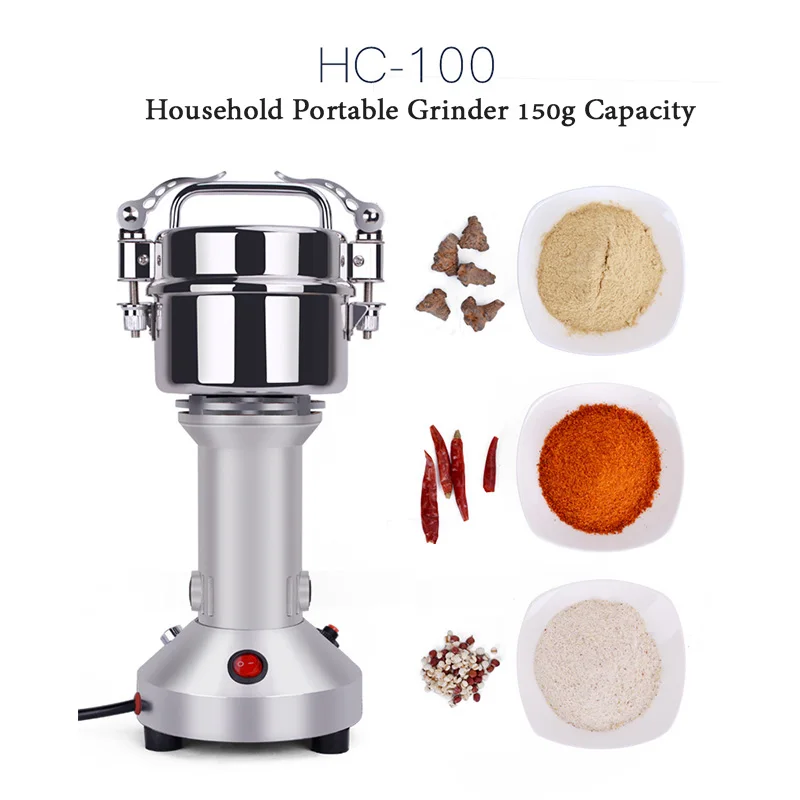 150g Electric Grinding Tool Small Super Fine Spice Herb Chinese Medicine Powder Grinder Machine mvs snk 60 in 1 arcade classic games used in neogeo mv1b mv1c mv1fz chinese menu and chinese game page super n in 1