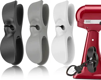 Silicon Cord Winder Cable Management Clip Organizer Tools for Air Fryer Coffee Machine Wire Fixer Kitchen Appliance Cable Holder 2