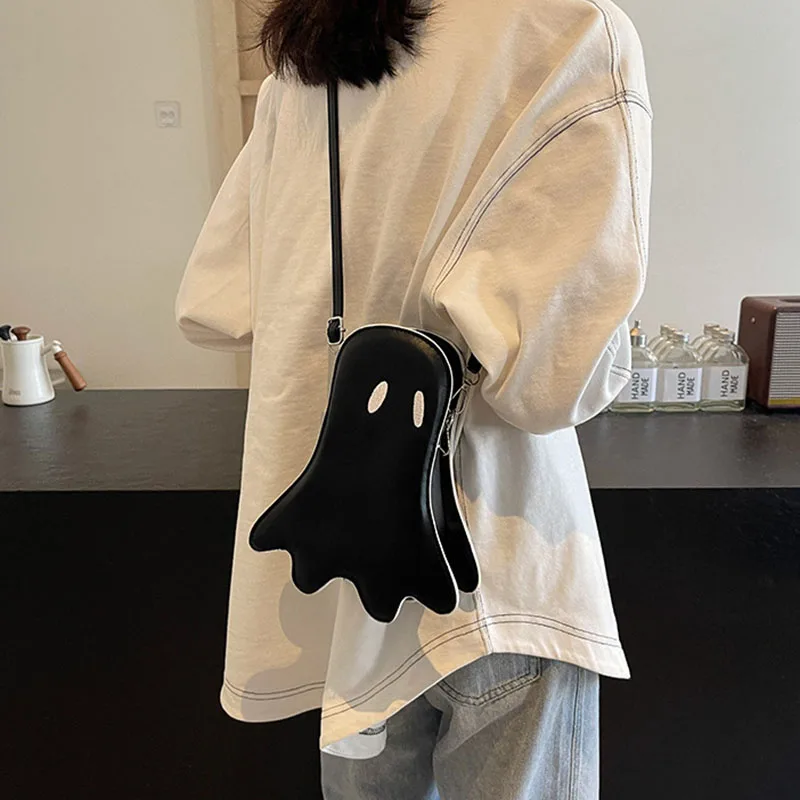 Halloween Design Ghost Crossbody Bag Women'S Crossbody Bag Fashion Shoulder Armpit Bag Holiday Gift