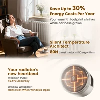 GIRIER Tuya WiFi6 Smart Thermostatic Radiator Valve Heating Thermostat Actuator for Temperature Control Support Alexa Hey Google 3