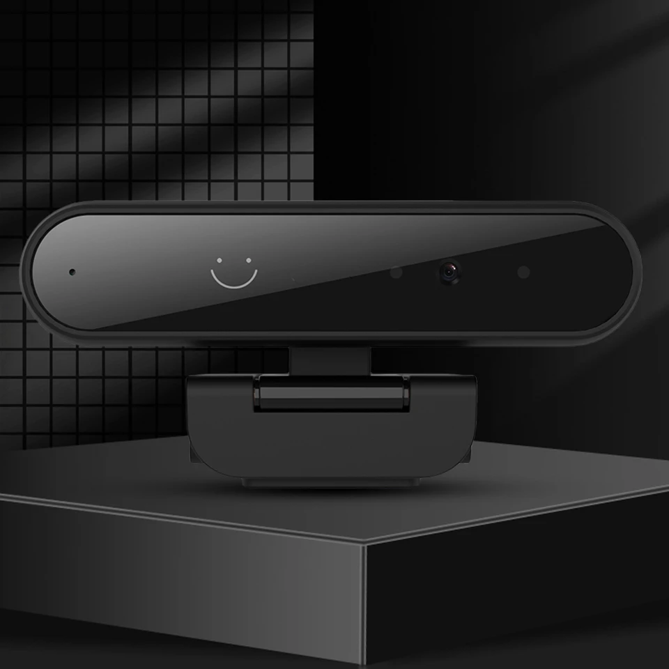 Facial Recognition Webcam with Microphone for Windows