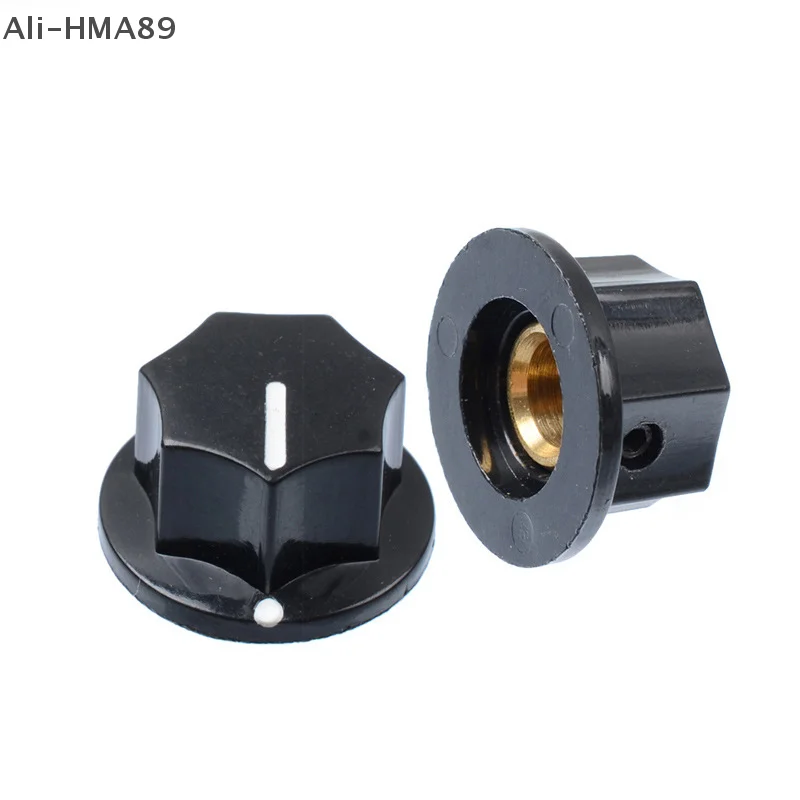 HMA89-Brass Plug-in Amplifier Adjustment Knob Cap B01 Rubber Wood Knob Instrument Instrument Cap Guitar Potentiometer