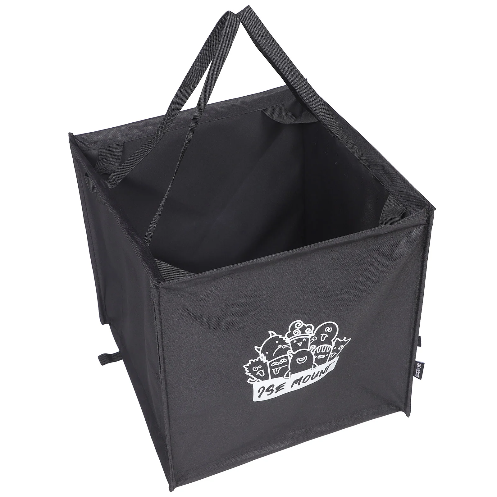 

Garbage Bags Outdoor Multifunctional Storage Box Folding Portable Canvas Camping Large Capacity Sundry Picnic (black) for