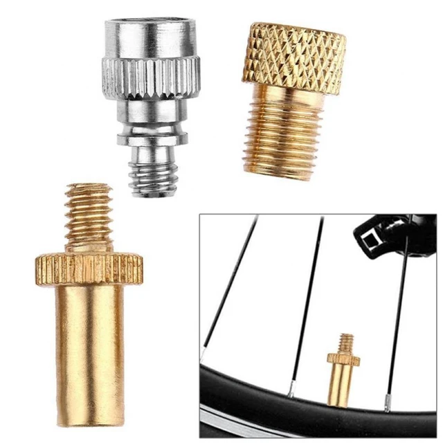 10PCS/Set Bike Tire Valves Adapter French to US Air Compressor