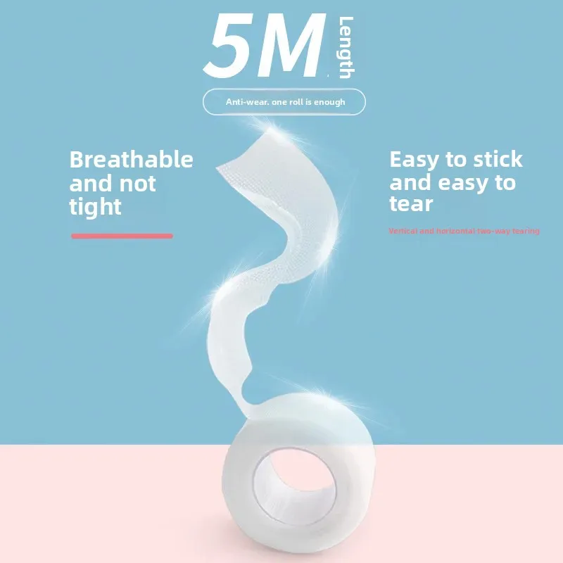 5M 롱 롤 투명 보이지 않는 내마모성 하이힐 신발 깔창 발 뒤꿈치 패드 통증 완화 스티커 붕대 발 관리