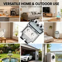 Tuya Waterproof Electrical Wall Socket EU FR KR IL IP66 Outdoor Socket WIth Timer Wifi Smart Life Power Outlets 220V Dual Master - Image 6