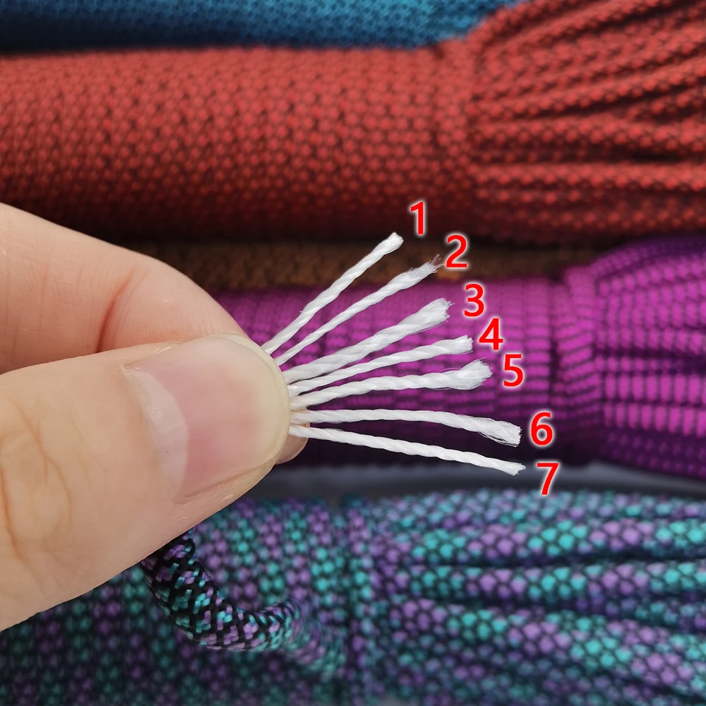 5 Meters Dia.4mm 7 stand Cores Paracord for Survival Parachute Cord Lanyard Camping Climbing Camping Rope Hiking Clothesline paracord rope