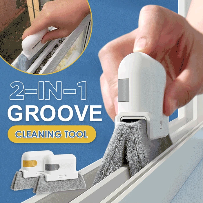 

Groove Cleaning Tool, Creative Window Groove Cleaning Cloth, Windows Slot Cleaner, 2 in 1