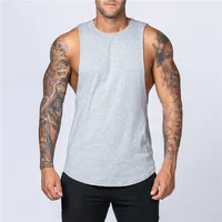 T-shirt en fibre de coton à séchage rapide pour hommes, haut précieux pour la salle de sport, le fitness, le basket-ball, la musculation, la course à pied, les vêtements décontractés 3