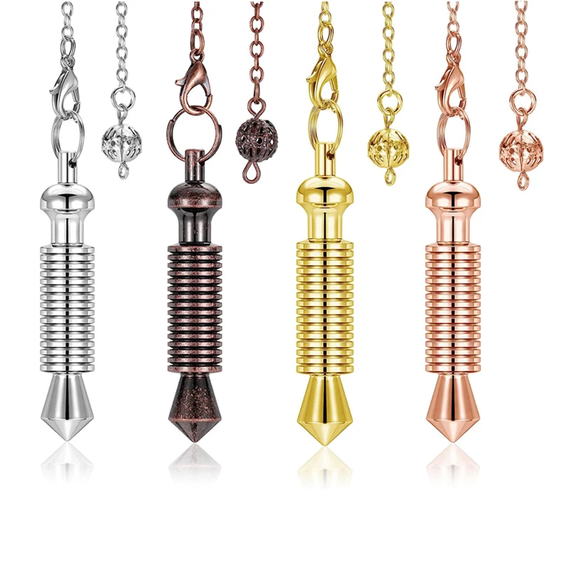 Pendule Divinatoire Spirale En Métal Noir - Marque OxcmoBijoux - Neuf Avec Étiquettes