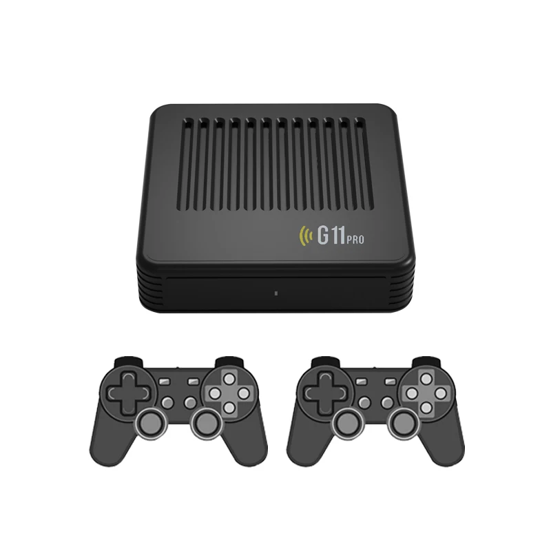 

G11 Pro Game Box Video Game Console 64/128GB/256G Retro 60000+ Games PSP WIFI BT Dual System 4k Support TV Box for PSP/DC/N64