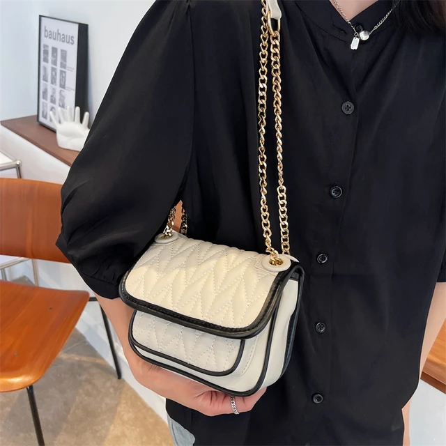 Soft Pu Leather Women's Shoulder Bag Fashion Chain Strap Design