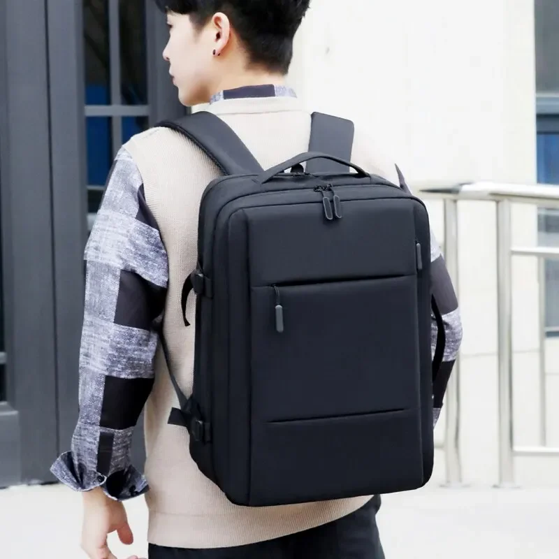 Classic Travel Backpack Men Business Backpack School Expandable USB Bag Large Capacity Laptop Waterproof Fashion Backpack 3
