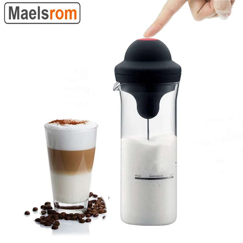 Milk Frother Handheld, Original Foam Maker for Lattes, Automatic Whisk Drink  Mixer for Coffee, Mini Electric Foamer Cappuccino, Macchiato, Hot  Chocolate, Tea, Frappe, Matcha, Protein Powder Beverage 