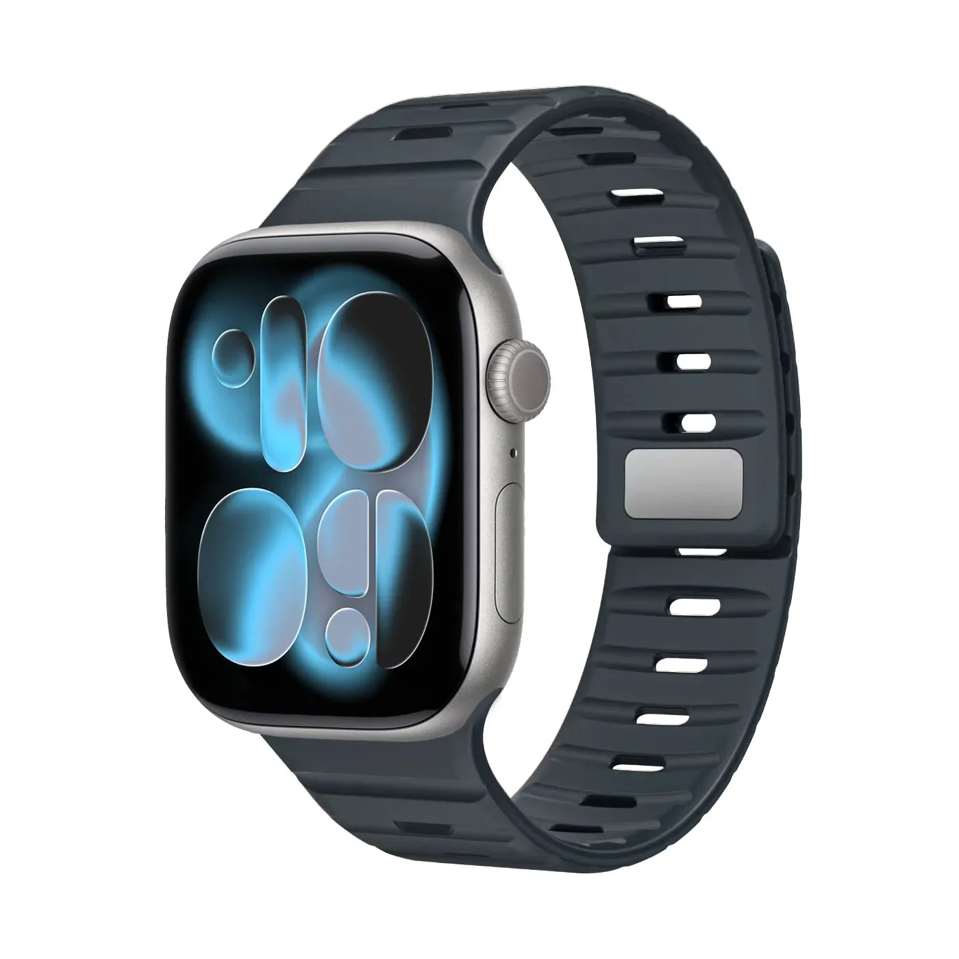 Magnetic Wave Silicone Buckle Strap
