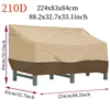 210D Outdoor Waterproof Chair Sofa Cover,Beige Coffee Color Furniture Cover,Garden Park Patio Benchs Table Rain Protector Cover 4