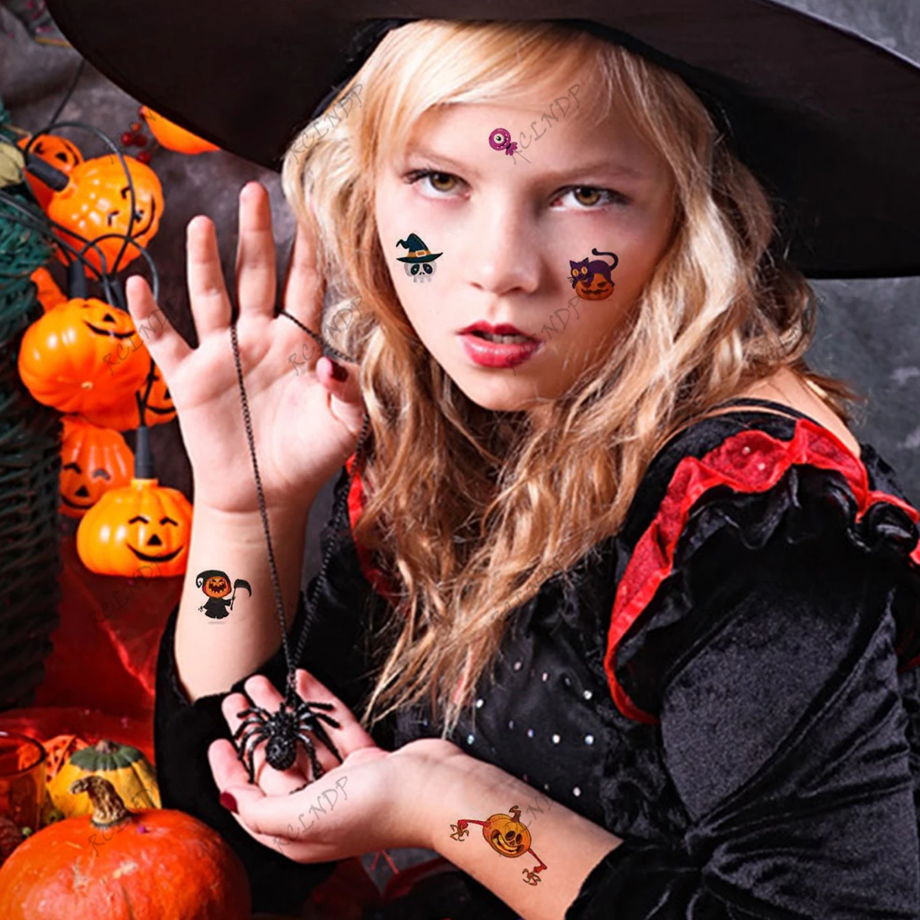 Halloween Tattoo Kinder 30 Blätter - Über 200 Temporäre Tattoos Für Grusel-Partys