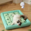 MADDEN  Summer Cooling Pet Cat Bed Cushion Ice Pad Dog Sleeping Square Mat for Puppy Dogs Cats Pet Kennel Top Quality Cool Cold 1