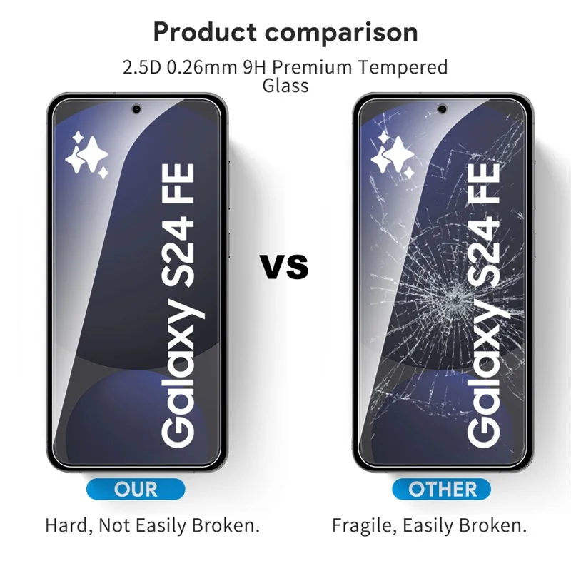 3-Pack Ultra HD 9H Tempered Glass Screen Protector