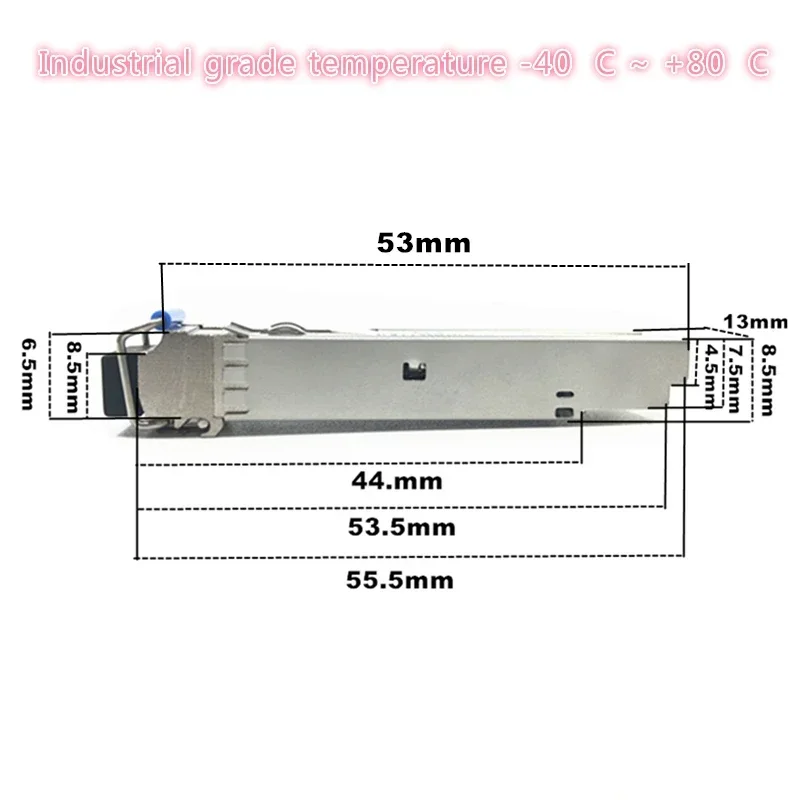 SFP 10G LC 20KM 1270nm/1330nm Industrial grade Single Fiber SFP Optical Module Transceiver Industrial grade -40-85 Celsius