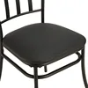 3-Piece Indoor Dining Bistro Set, Wood Table Top, Two Black Seat Chairs 3
