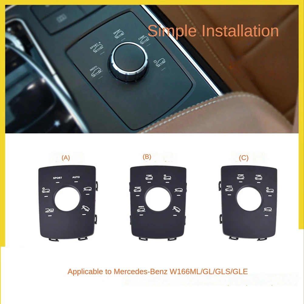 

Console Drive Mode Button Stability Suspension Switch Panel Cover for Mercedes-BENZ ML GL GLS GLE W166 W292 X166 B