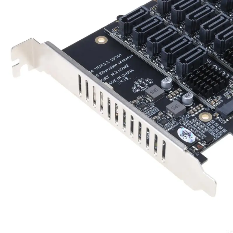 T3EE for M.2 PCIe X16 Expansion Card Supports NVMe for M.2 (2230-2280) 4 x 32Gbps AM4 Socket and Intel VROC NVMe