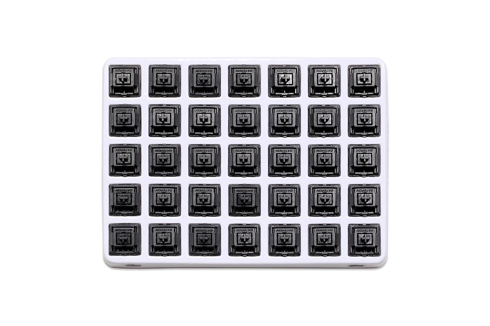 Gateron Oil King Switch Linear 5pin Rgb 65g mx Pom Stem para Teclado Mecânico Preto Chapeado Long Spring Pré-lubed 60m 35 Pcs - Imagem 2