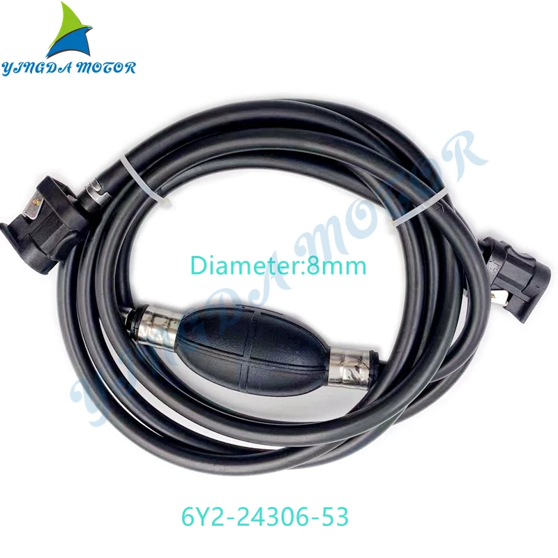 6Y2-24306-53 6Y1-24306-42 Yamaha 선외기 모터 Parsun, 연료 파이프 조인트 Comp 6Y1-24305-04 용 고무 연료 라인 호스