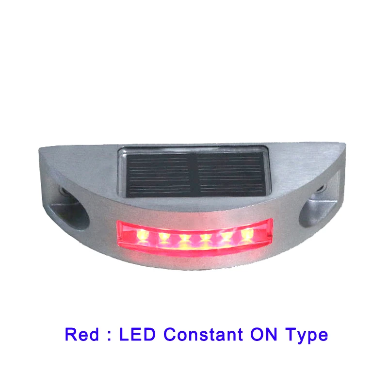 Waterproof LED Solar Powered Road Stud Light for Decks Boats Driveways Stairways Pavements