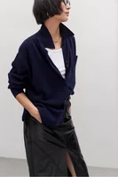 Intellectuals' wonderful advanced Gao Zhi Tong Qin Lu wool cashmere OS knitted shirt - Image 3