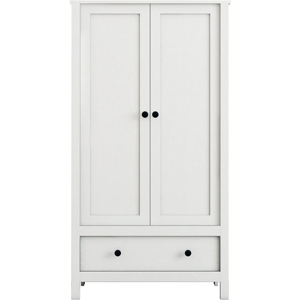 2 Door Wardrobe, Armoire with Drawer for Bedroom 4