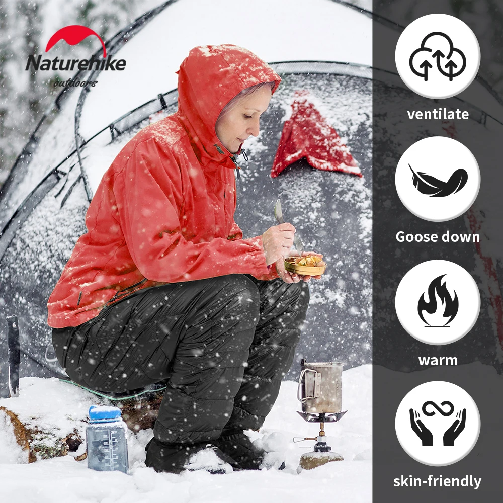 Hiking Pants Naturehike Winter Waterproof Ultralight Warm Duck Down Outdoor Woman Hombre Rain hiking pants