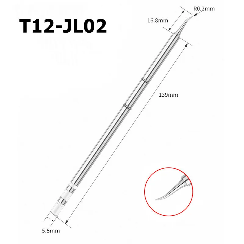 electronics soldering kit Free shipping T12 Electric Soldering Iron Tips T12-JL02 J02 JS02 For Hakko fx951 DIY Soldering Station Kits soldering irons & stations Welding Equipment